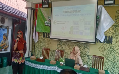 MTs NURUL HIDAYAH HADIRI KEGIATAN CKG di KECAMATAN KADEMANGAN